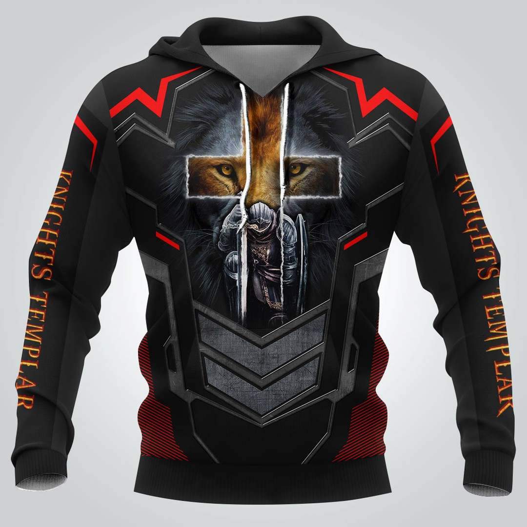Knights Templar 3D Full Printing MP760-Apparel-MP-Hoodie-S-Vibe Cosy™
