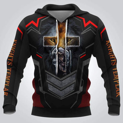 Knights Templar 3D Full Printing MP760-Apparel-MP-Hoodie-S-Vibe Cosy™
