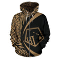 Hawaii Polynesian Tribal Hoodie - Circle Style Golden Color - AH-ALL OVER PRINT HOODIES (P)-Phaethon-Zip-Up Hoodie-5XL-Vibe Cosy™