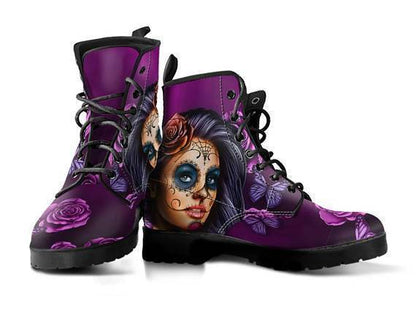 Sugar Skull Calavera Boots DTD10062001-6teenth Outlet-35 EU/ 5 US Women's-Pink-Vibe Cosy™