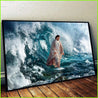 Jesus He Walks On Water Horizontal Poster