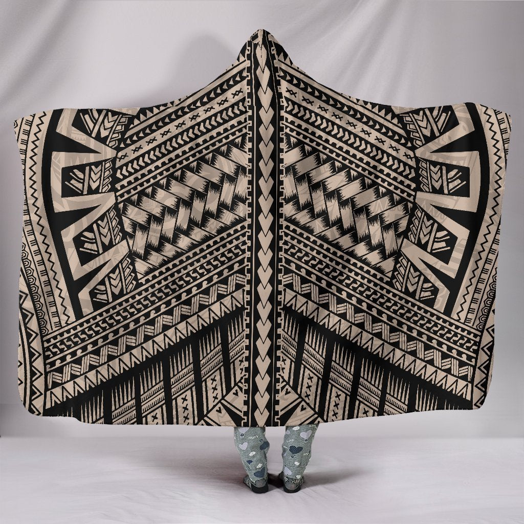3D All Over Polynesian Hooded Blanket-Apparel-GP Art-Hooded Blanket-Youth 49.6x59.05-Vibe Cosy™