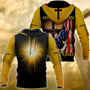 Easter God Jesus One Nation Under God 3D All Over Printed Shirt Hoodie JJ020402-Apparel-MP-Hoodie-S-Vibe Cosy™