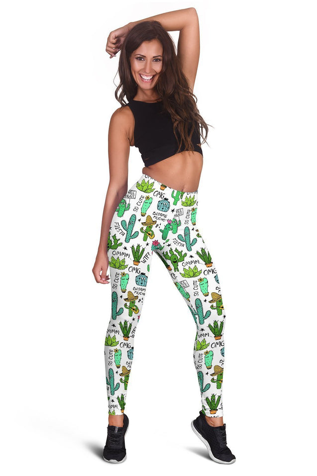 3D All Over Printing Cactus Quotes Legging-Apparel-NTH-Legging-XS-Vibe Cosy™