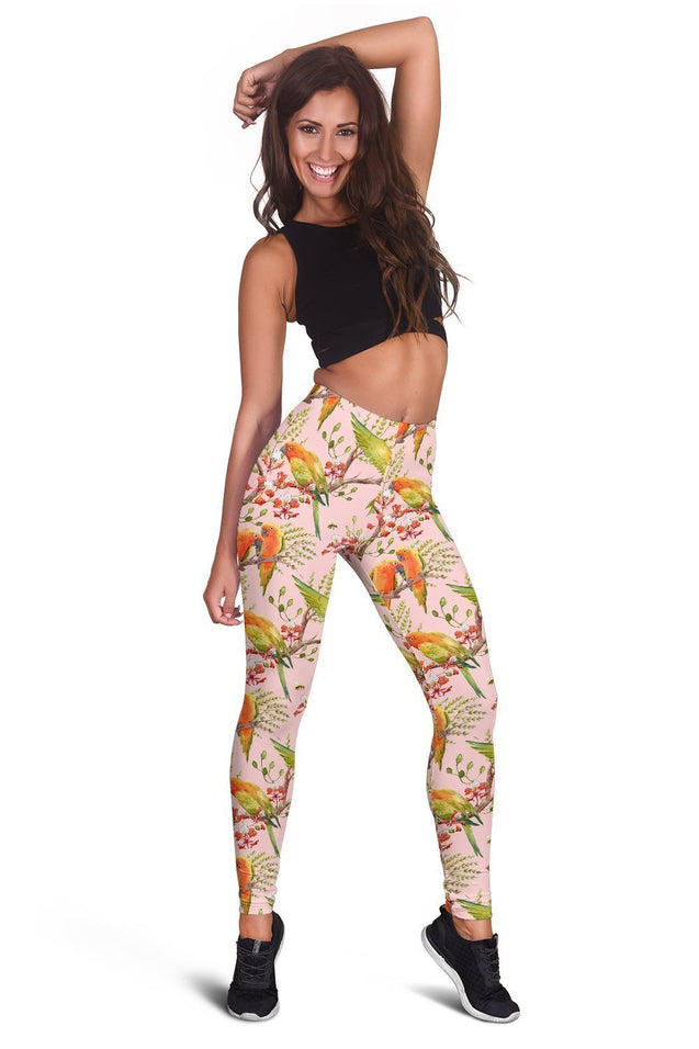 All Over Printing Sun Conure Parrot Hoodie Dress-Apparel-Phaethon-Legging-XS-Vibe Cosy™