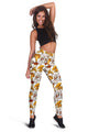 3D All Over Printing yellow Mushroom Hoodie Dress-Apparel-Phaethon-Legging-XS-Vibe Cosy™