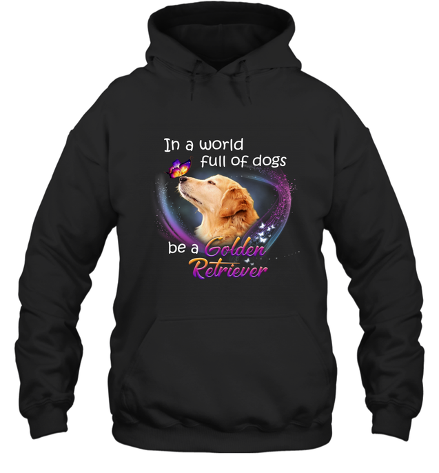 Pi150112 Golden Retriever-Apparel-Amsbk-Hoodie-Black-S-Vibe Cosy™