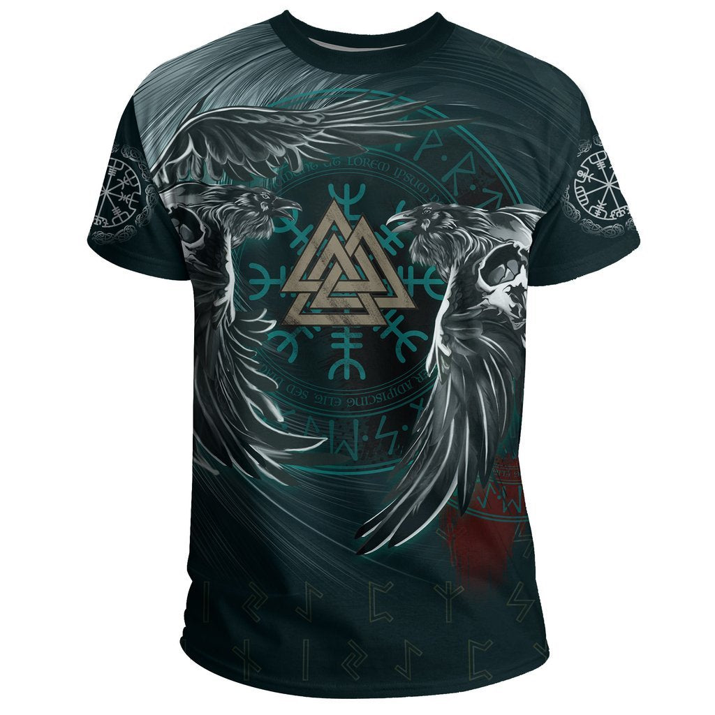 Viking Hoodie Ravens Skull Tattoo HP261210-Apparel-HP Arts-Hoodie-S-Vibe Cosy™