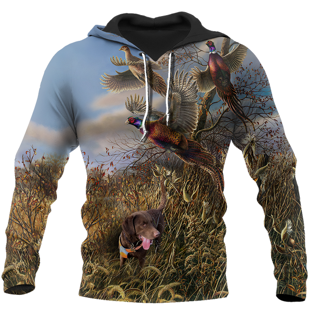 Pheasant Hunting 3D All Over Printed Shirts JJ060303-Apparel-MP-Hoodie-S-Vibe Cosy™