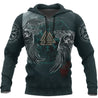 Viking Hoodie Ravens Skull Tattoo HP261210-Apparel-HP Arts-Hoodie-S-Vibe Cosy™