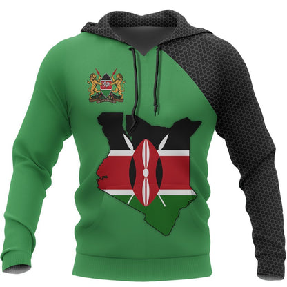 Kenya Map 3D All Over Printed Shirts for Men and Women TT0068-Apparel-TT-Hoodie-S-Vibe Cosy™