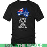 KEEP CALM AND LOVE KOALA R1-T-SHIRTS-HP Arts-District Unisex Shirt-Black-S-Vibe Cosy™