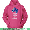 KEEP CALM AND LOVE KOALA R1-T-SHIRTS-HP Arts-Unisex Hoodie-Sangria-S-Vibe Cosy™