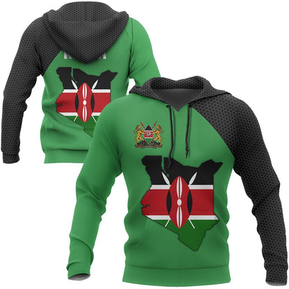 Kenya Map 3D All Over Printed Shirts for Men and Women TT0068-Apparel-TT-Hoodie-S-Vibe Cosy™