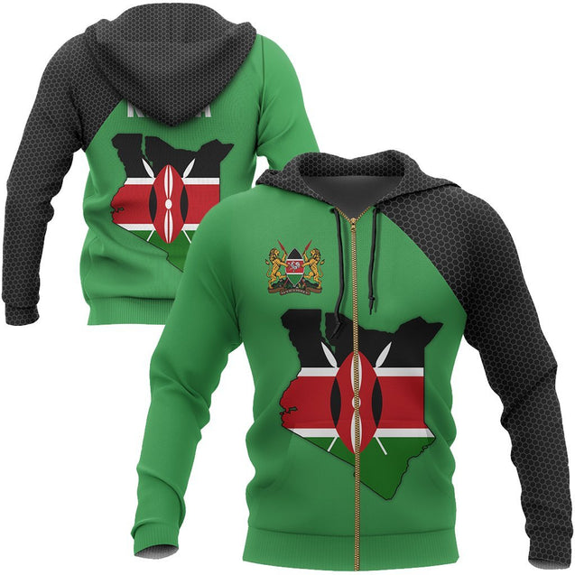 Kenya Map 3D All Over Printed Shirts for Men and Women TT0068-Apparel-TT-Hoodie-S-Vibe Cosy™