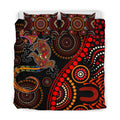 Aboriginal Lizard Hiden Sun style Australia Indigenous Painting Art Bedding Set