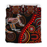 Aboriginal Kangaroo Sun style Australia Indigenous Painting Art Bedding Set