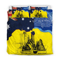 Australia Architectural Yellow Painting Art Bedding Set