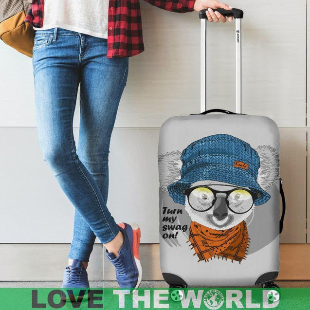 KOALA 04 LUGGAGE COVER - BN02-LUGGAGE COVERS-HP Arts-Luggage Covers - Koala 04-Small 18-22 in / 45-55 cm-Vibe Cosy™