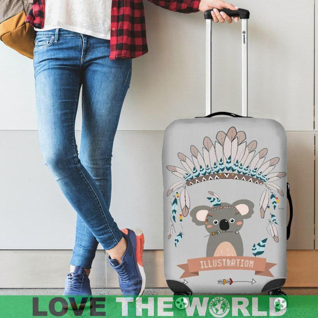 KOALA 06 LUGGAGE COVER - BN02-LUGGAGE COVERS-HP Arts-Luggage Covers - Koala 06-Small 18-22 in / 45-55 cm-Vibe Cosy™