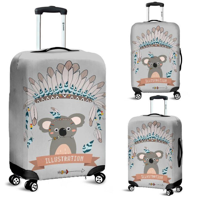 KOALA 06 LUGGAGE COVER - BN02-LUGGAGE COVERS-HP Arts-Luggage Covers - Koala 06-Small 18-22 in / 45-55 cm-Vibe Cosy™