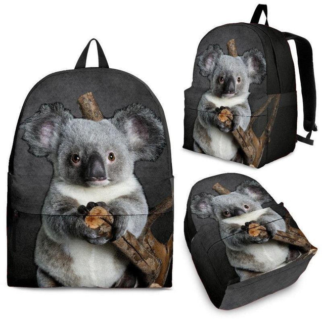 KOALA BACKPACKS-BACKPACKS-HP Arts-Backpack - Black - Koala-Adult (Ages 13+)-Vibe Cosy™