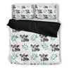 KOALA BEDDING SETS HM1-BEDDING SETS-HP Arts-Bedding Set - Black - BLACK-Twin-Vibe Cosy™