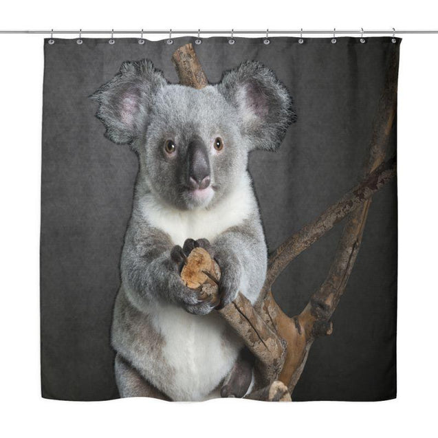 KOALA SHOWER CURTAIN HM1-SHOWER CURTAINS-HP Arts-KOALA SHOWER CURTAIN-Vibe Cosy™