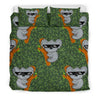 KOALA THUG LIFE BEDDING SET - HM1-BEDDING SETS-HP Arts-Bedding Set - Beige - BEIGE-King-Vibe Cosy™