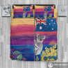 Australian Bedding Set - Climbing Koala K5-BEDDING SETS-HP Arts-Bedding Set - Black - AUSTRALIA CLIMBING KOALA BEDDING SET C1-King-Black-Vibe Cosy™