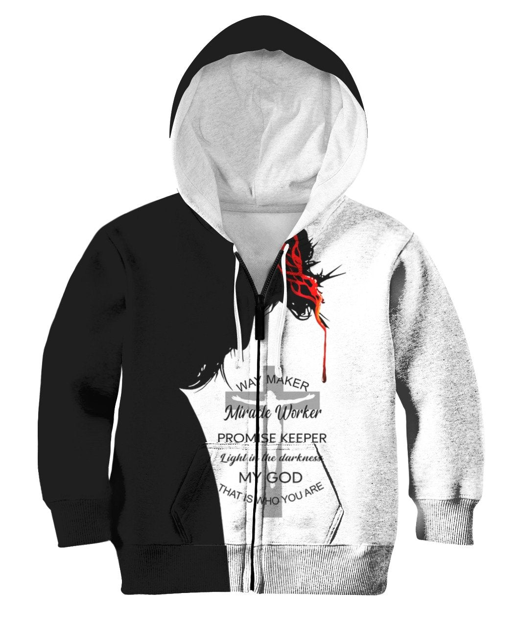 JESUS - WAY MAKER - KID-Apparel-RoosterArt-Zipped Hoodie-YOUTH XS-Vibe Cosy™