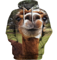 3D All Over Print Llama Face Funny Shirt-Apparel-6teenth World-Hoodie-S-Vibe Cosy™