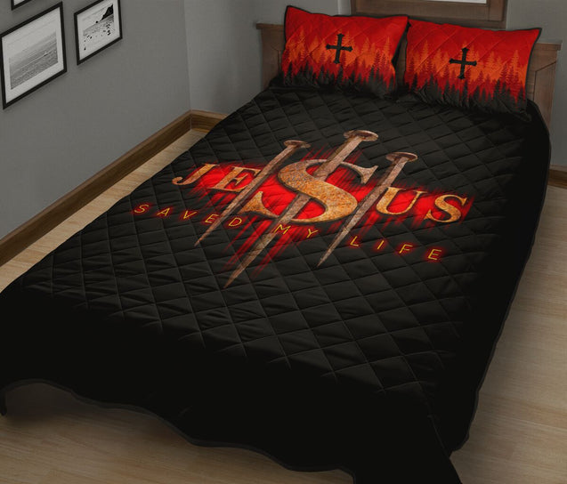 Jesus Saved My Life- Jesus Quilt Bedding Set TA-Quilt-TA-King-Vibe Cosy™