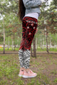 New Zealand Maori Fern Red Edition Leggings-Apparel-HD09-Legging-S-Vibe Cosy™