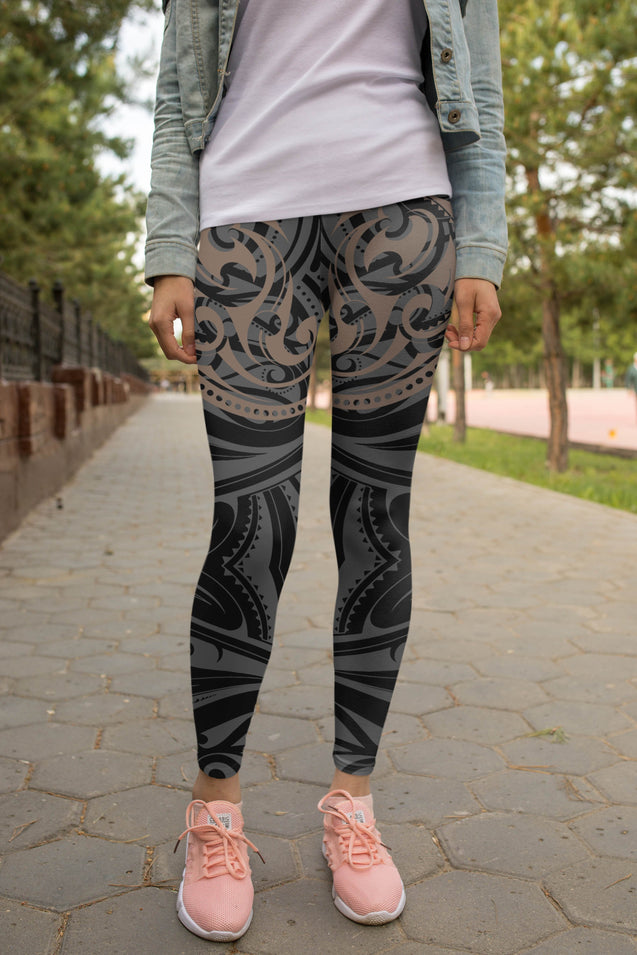 Maori Tattoo Special Leggings-Apparel-HD09-Legging-S-Vibe Cosy™