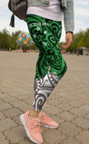 New Zealand Maori Fern Green Edition Leggings-Apparel-HD09-Legging-S-Vibe Cosy™