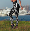 New Zealand Maori Pattern High Waist Leggings-Apparel-HD09-Legging-S-Vibe Cosy™