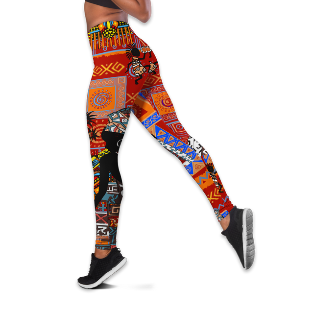 African Print Pattern Legging & Tank top JJ22062001-ML-Apparel-ML-S-No Tank-Vibe Cosy™