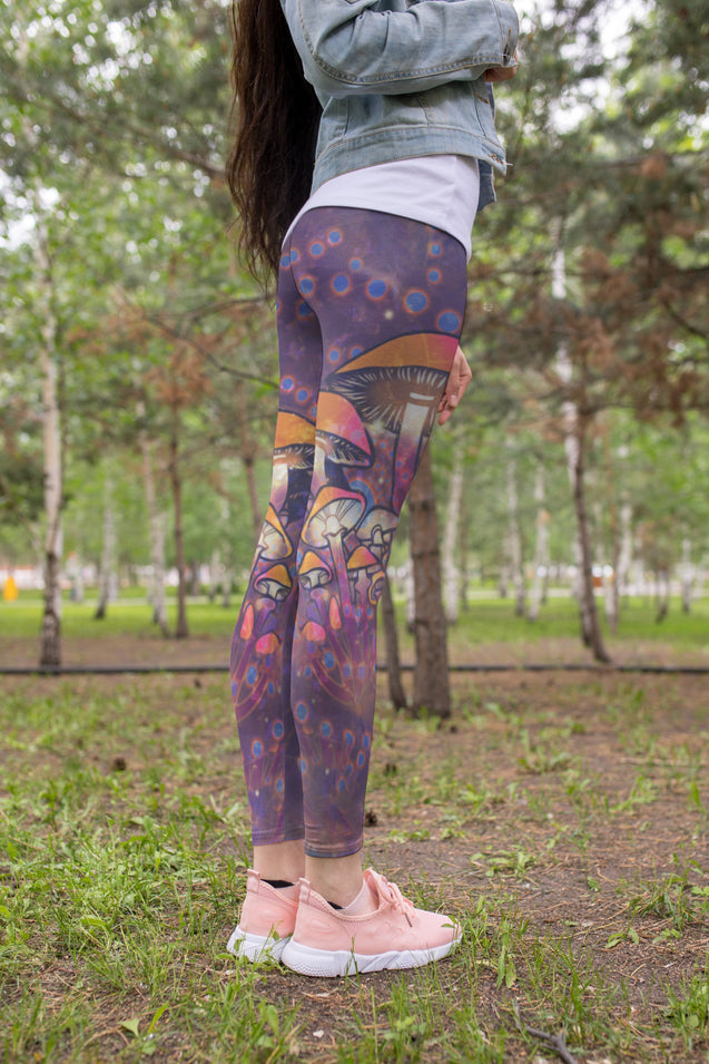 3D All Over Print Mushroom Underwater Legging-Apparel-NTH-Legging-S-Vibe Cosy™