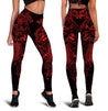 Vikings - The Raven Red of Odin Tattoo-Apparel-HP Arts-Leggings-S-Vibe Cosy™