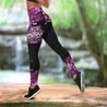 In October We Wear Pink Breat Cancer Awareness Combo Legging + Tank Top JJW11092005