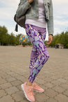 All Over Print Violet Many mushroom-Apparel-NTH-Legging-S-Vibe Cosy™