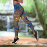 Fractal Mandala Combo Tank + Legging-Apparel-TA-S-S-Vibe Cosy™