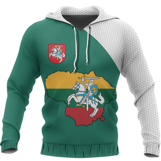 Lithuania Map Special Pullover Hoodie-Apparel-Phaethon-Hoodie-S-Vibe Cosy™