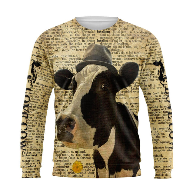 Premium Farmer Cow 3D All Over Printed Unisex Shirts