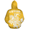 Lithuanian Vytis In Me All-Over Hoodie Yellow-Apparel-Phaethon-Zipped Hoodie-S-Vibe Cosy™