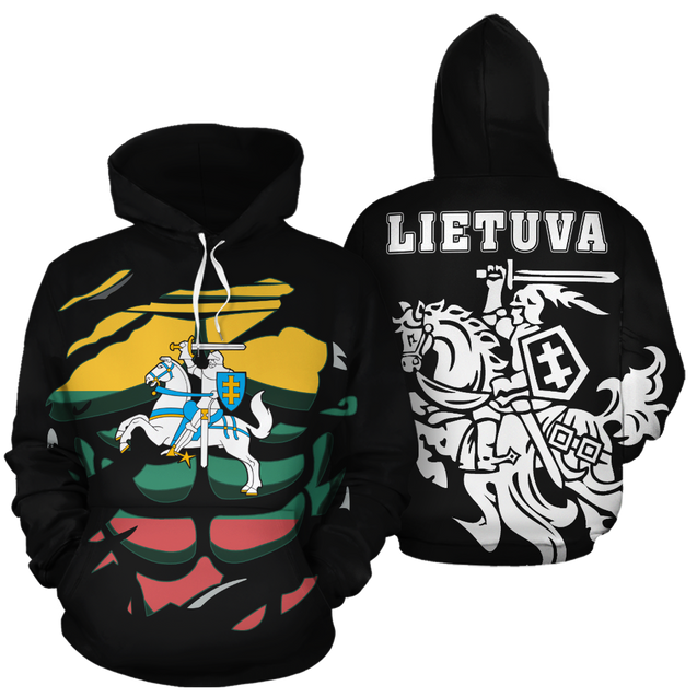 Lithuanian Vytis In Me All-Over Hoodie-Apparel-Phaethon-Hoodie-S-Vibe Cosy™