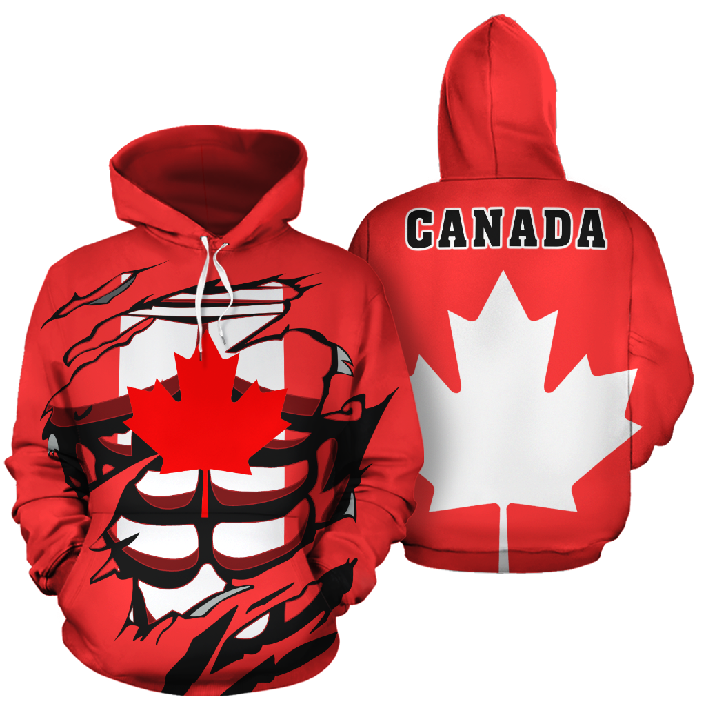 Canada In Me All-Over Hoodie Red PL-Apparel-PL8386-Hoodie-S-Vibe Cosy™