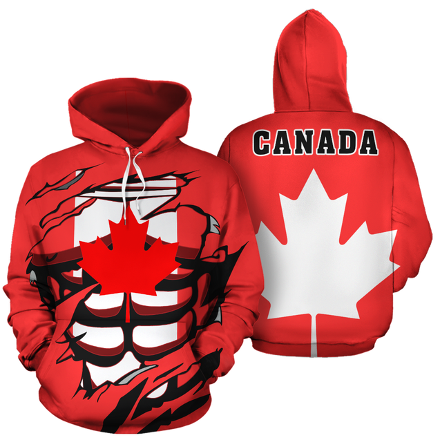 Canada In Me All-Over Hoodie Red PL-Apparel-PL8386-Hoodie-S-Vibe Cosy™