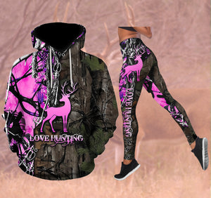 Love Hunting Combo Hoodie And Legging Outfit For Women LAM